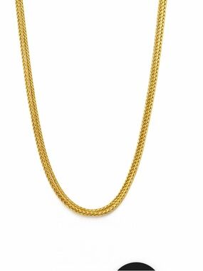 Vintage Chain 24” Necklace Yellow Gold Tone Chain Approximate 1/4” Thick Chunky